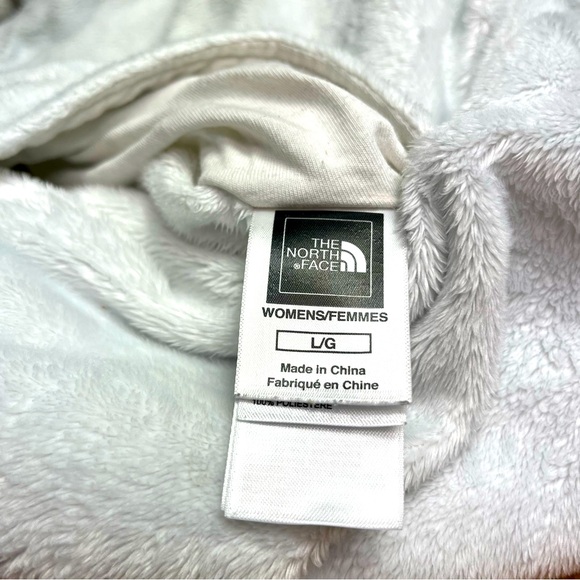 NORTH FACE Women’s Reversible Cotton Polar Fleece Hoodie Jacket Size L Gorpcore - Picture 9 of 11